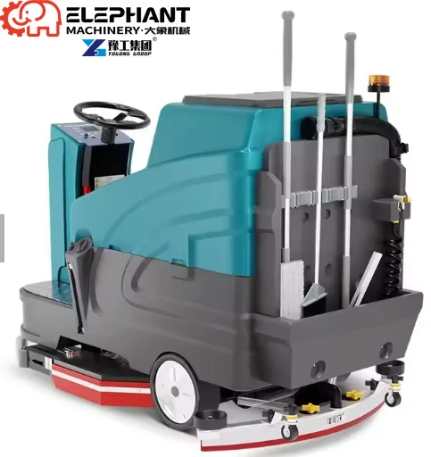 Electric Driving Floor Washing Machine Commercial Auto Floor Scrubber With Double Brush