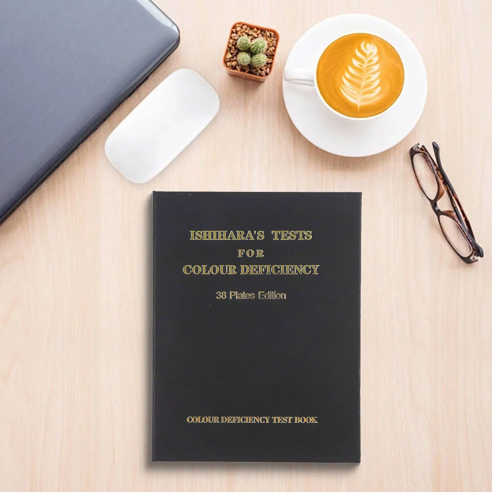 

Клиническое тестирование 19*14,8*4 см Тест цветового зрения Профессиональная книга цветового зрения Оптометрия Сине-желтая видимость