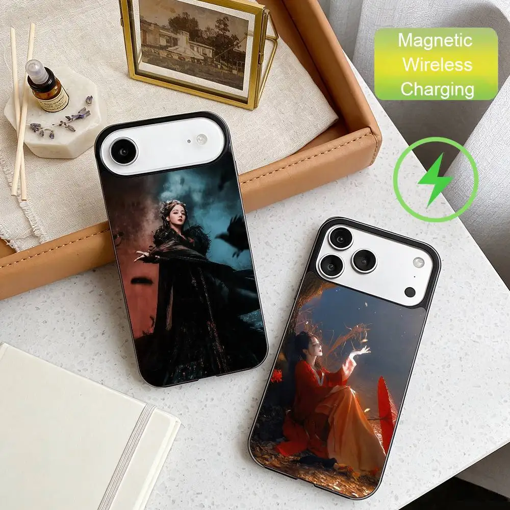 

Dilraba Phone Case For iPhone17,16,15,14,13,12,11 Plus,For Magnetic Wireless Charge Cover