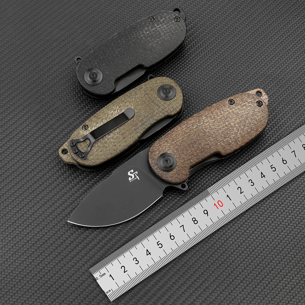 

ST150 14C28N Blade Micarta Ball Bearing Tactical Outdoor EDC Tool Camping Hunting Pocket Folding Utility Knife