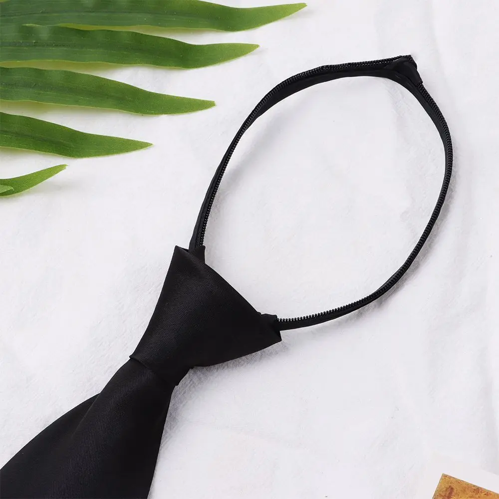 실키 의류 액세서리 클립 온 넥타이 넥타이 좁은 목 넥타이