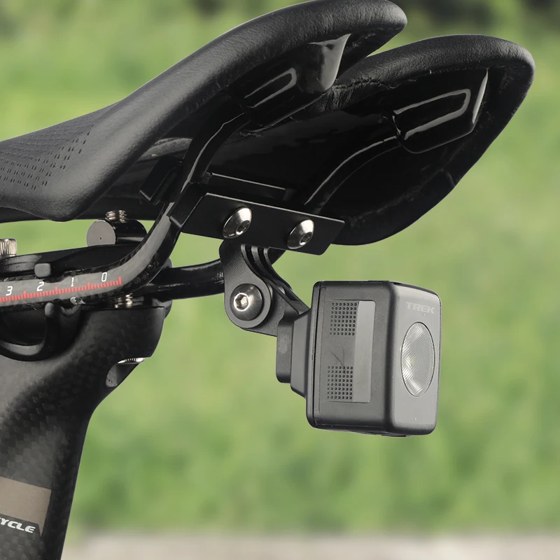 Bicycle Saddle Light Mount For Trek Bontrager Headlight Taillight Bracket Angle Adjustable Bike Seatpost Rail Rear Light Holder