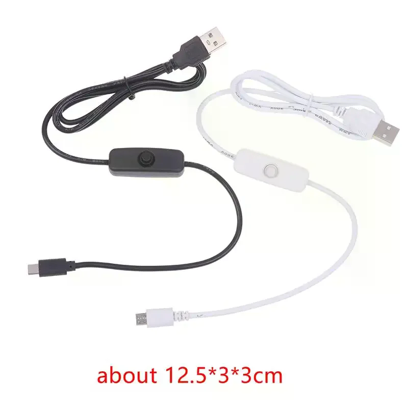 USB To USB C Switch Cable with On/Off USB To Type C Extension Cable 1 Meter Length Black Or White Color Choose - view 6