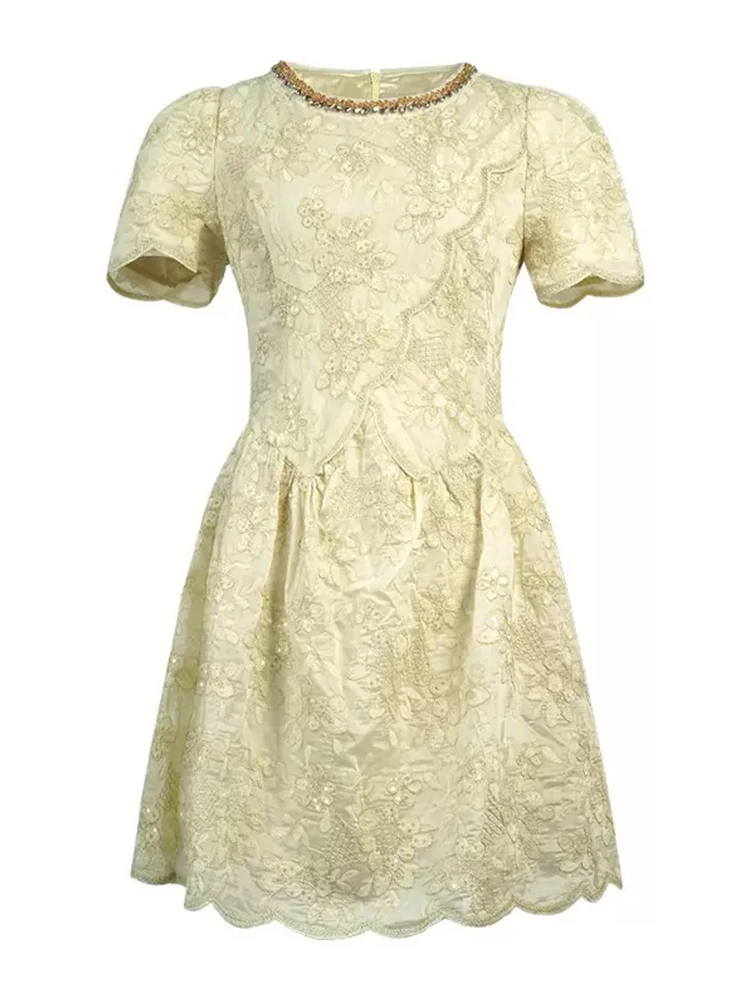 Vrouwen zoete delicate verjaardagsfeestje jurk elegant mooi borduurwerk pailletten diamanten baljurk vrouwelijke prom vestidos gastheer