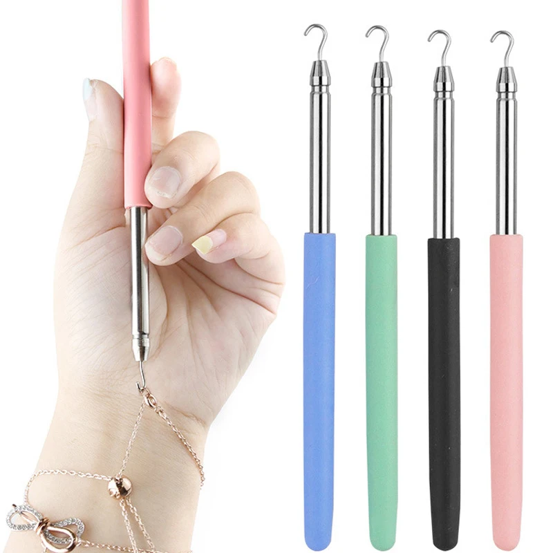 

1Pc Bracelet Clasp Helper Tool Bracelets Jewelry Wearing Tools Bracelet Fastening Helper Plier Clip Quick Donning