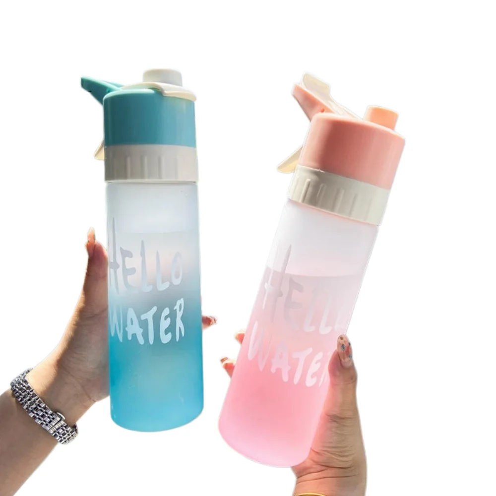 Fashion 650 ml Spray Bottles Outdoor Exercise Cup Large Capacity Spray Bottle No BPA Drink Appliance Travel Bottles
