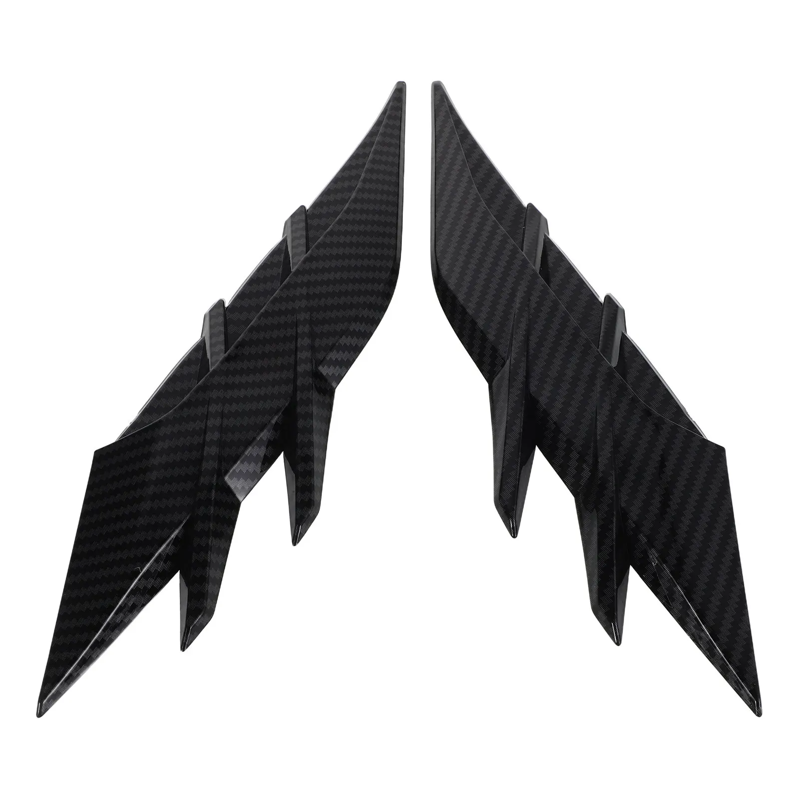 1Pair Shark Gill Car Hood Vent Cover Simulated Bonnet Air Intake Vent Trim Decorative Auto Exterior Accessory Hood Scoop