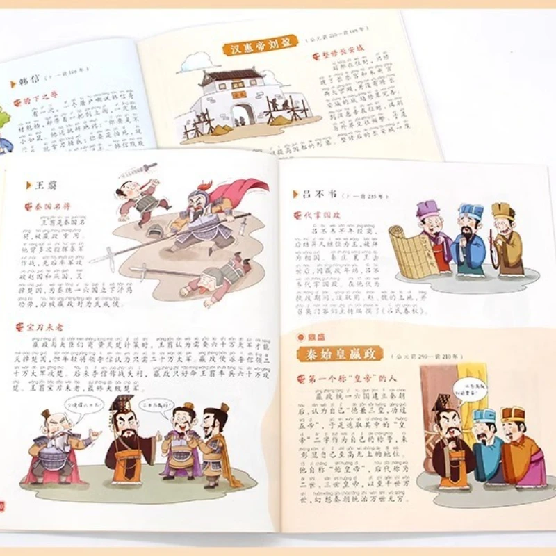 Chinese Historical Story Comic Books Written for Children