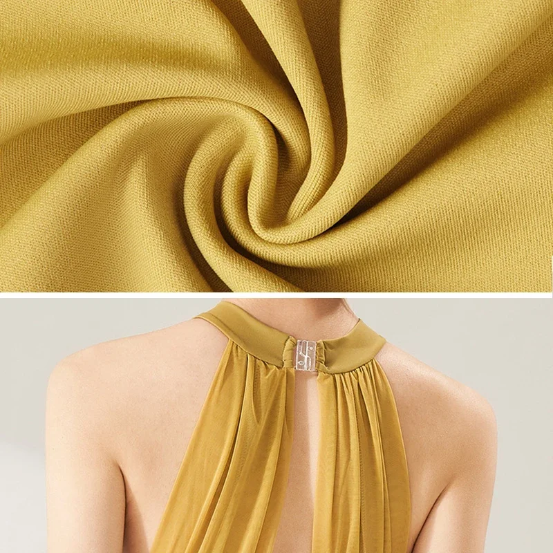 Ballet Leotard Women High Collar Dance Jumpsuit Adult Sleeveless Halter Training Suit Practice Ballet Dance Clothes Yoga Leotard