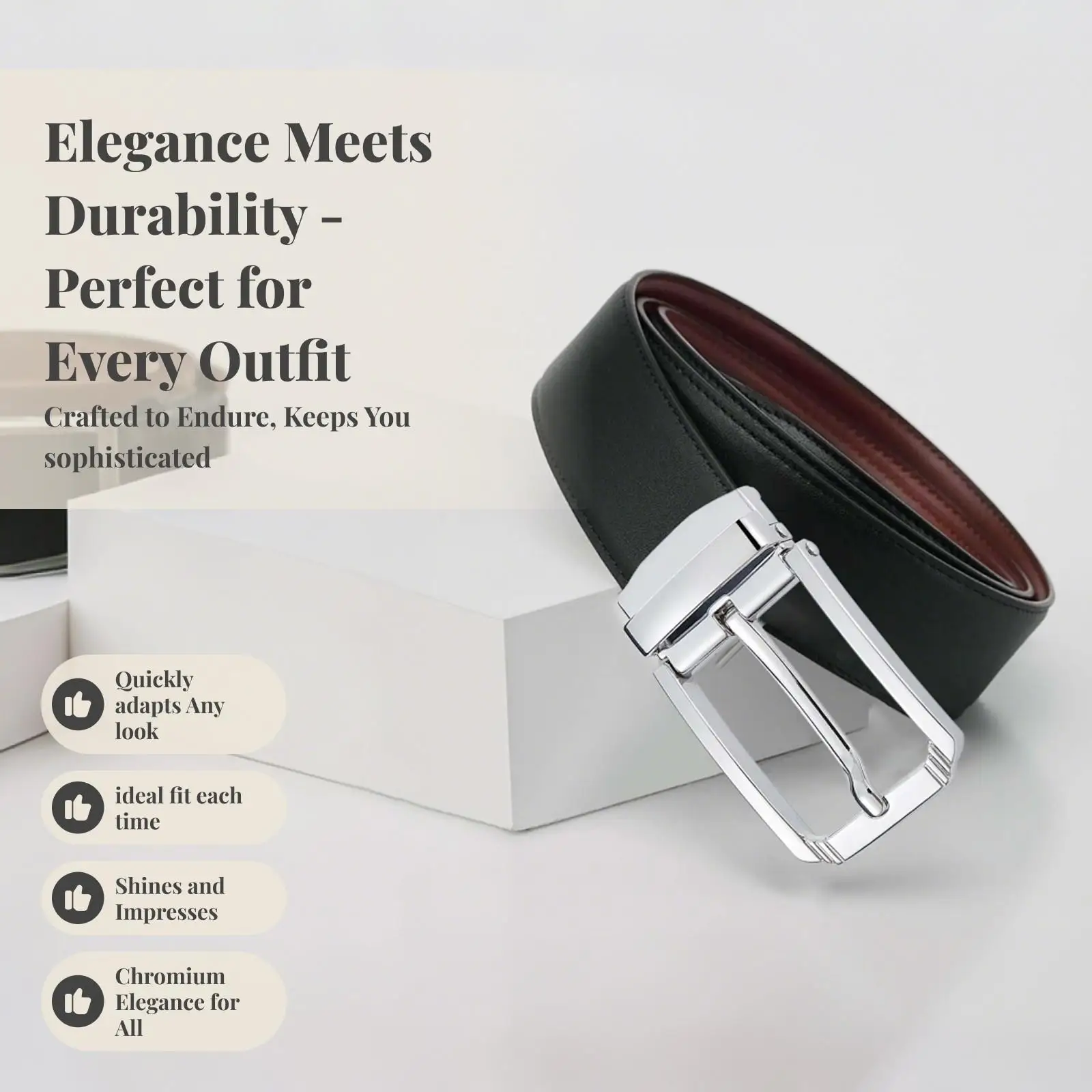 Single Prong Rectangular Metal Belt Buckle for Men Replacement Accessories Fashion Clamp Pin Buckle Head 7cm X 4cm