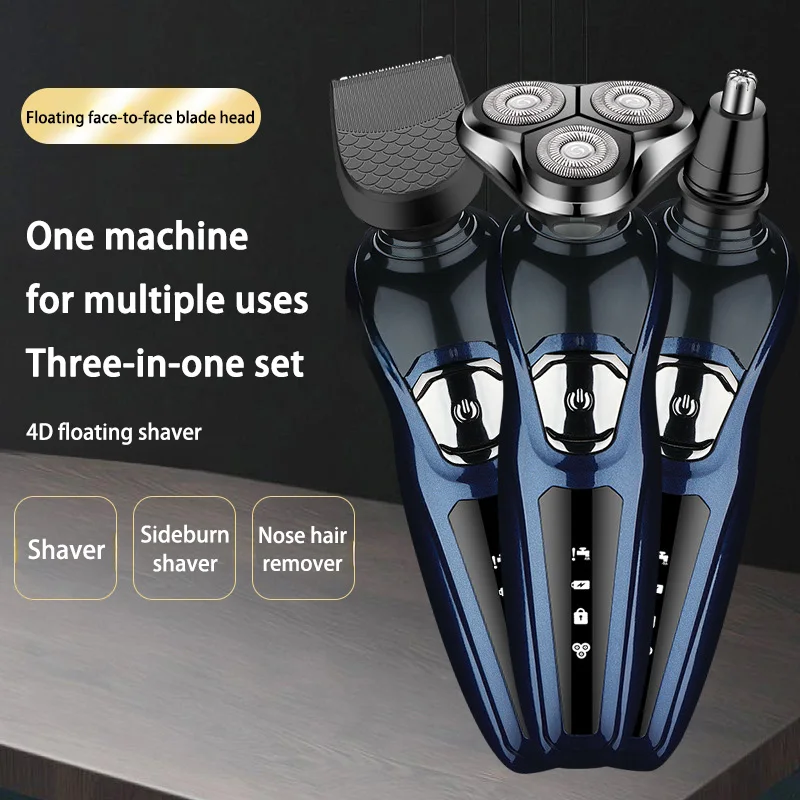 Xiaomi Electric Shaver 3 In 1 Portable Washable Rechargeable Shaver Detachable Shaver Facial For Men Beard Trimmer Wet-Dry Use