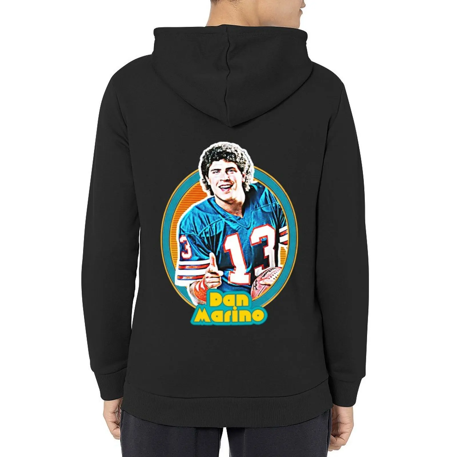 

Dan Marino Retro 80s Football Hoodie japanese style men's clothing mens designer clothes aesthetic clothing autumn hoodie