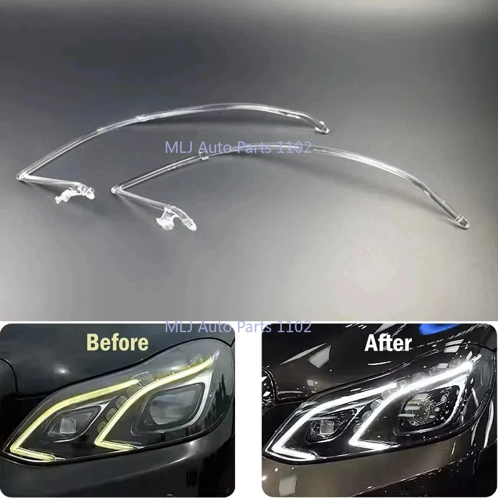 

DRL daytime running light guide tubes and DRL angel eye headlight accessories suitable for 2014-2015 Mercedes-Benz E-Class W212.
