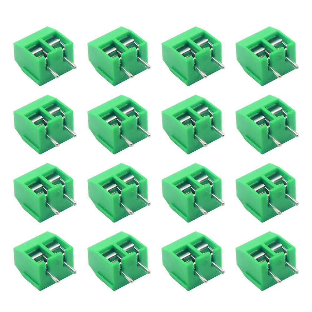 10/50 peças conector de bloco terminal pcb passo 5.0mm kf301 pino reto 2p 3p parafuso pcb blocos terminais kit de sortimento