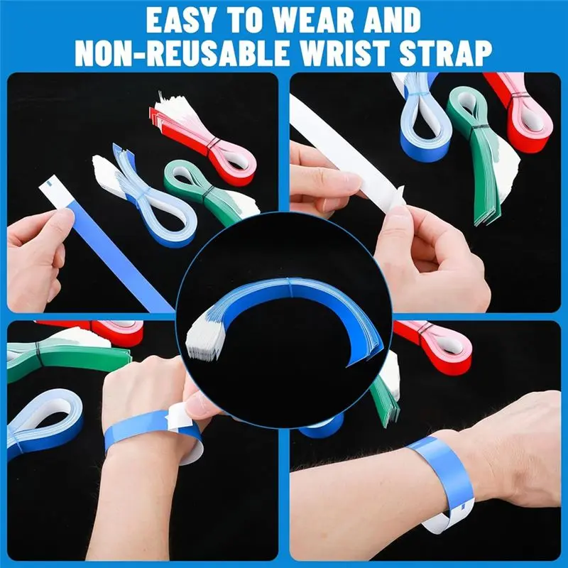 

FFYY-1200 Paper Wristband For Event Wristband Waterproof Identification Wristbandlightweight Adhesive Wristband