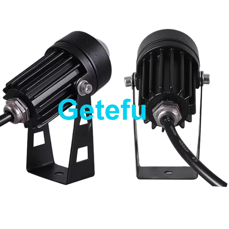 10 Stück LED-Scheinwerfer im Freien wasserdichte Wand leuchte schmaler Abstrahl winkel LED-Scheinwerfer 6w Spot lampe Langstrecken-Wand wasch lampe – Detail 13