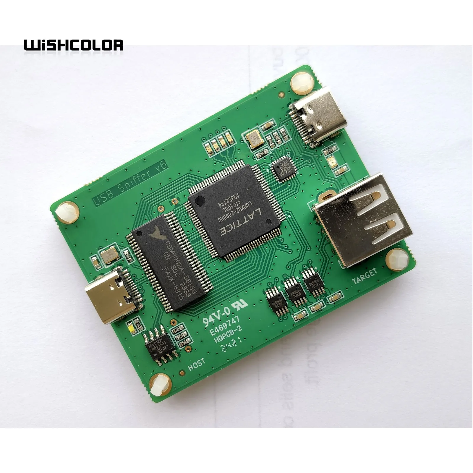 Wishcolor Opensource USB Bus Analyzer Board USB Sniffer USB2.0/1.1 Bus Protocol Debugging for CPLD/FPGA Learning