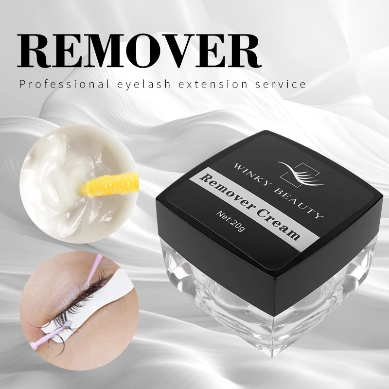 winky beauty 20g Grafting Eyelash Extension Glue Cream Remover Non-irritating Plant Lashes Gel Remover Adhesive for Makeup Tools