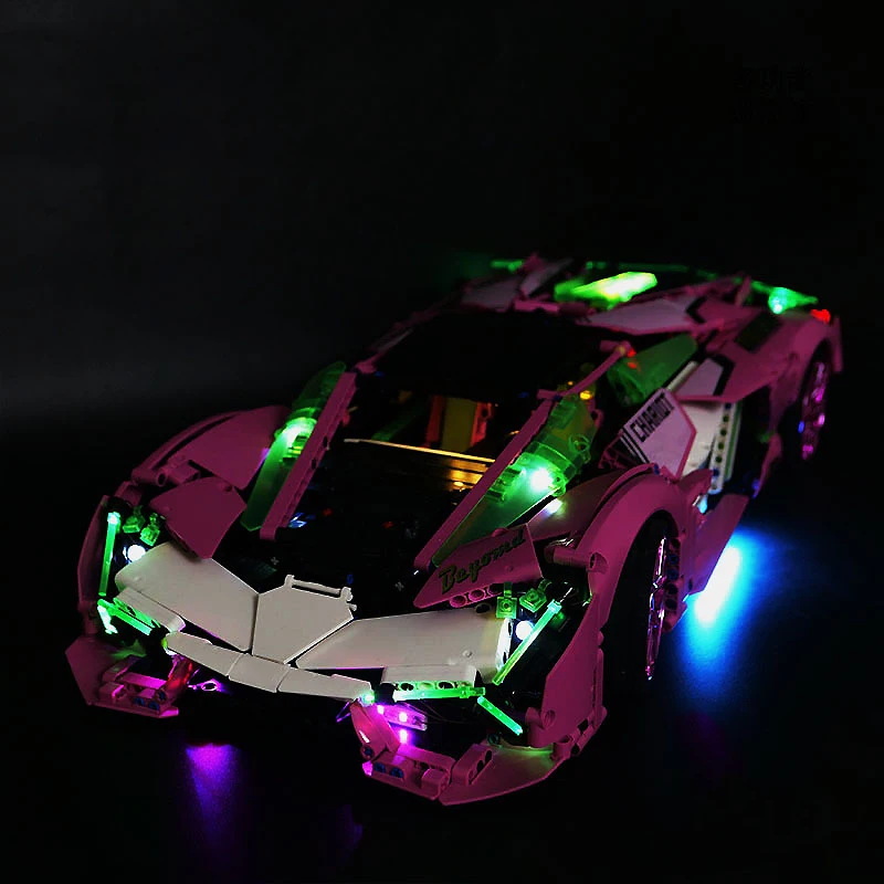 Diy Rc Led Light Kit Voor Lego 10246 Technische Sportwagen (Alleen Led Licht, Zonder Blokken Model)