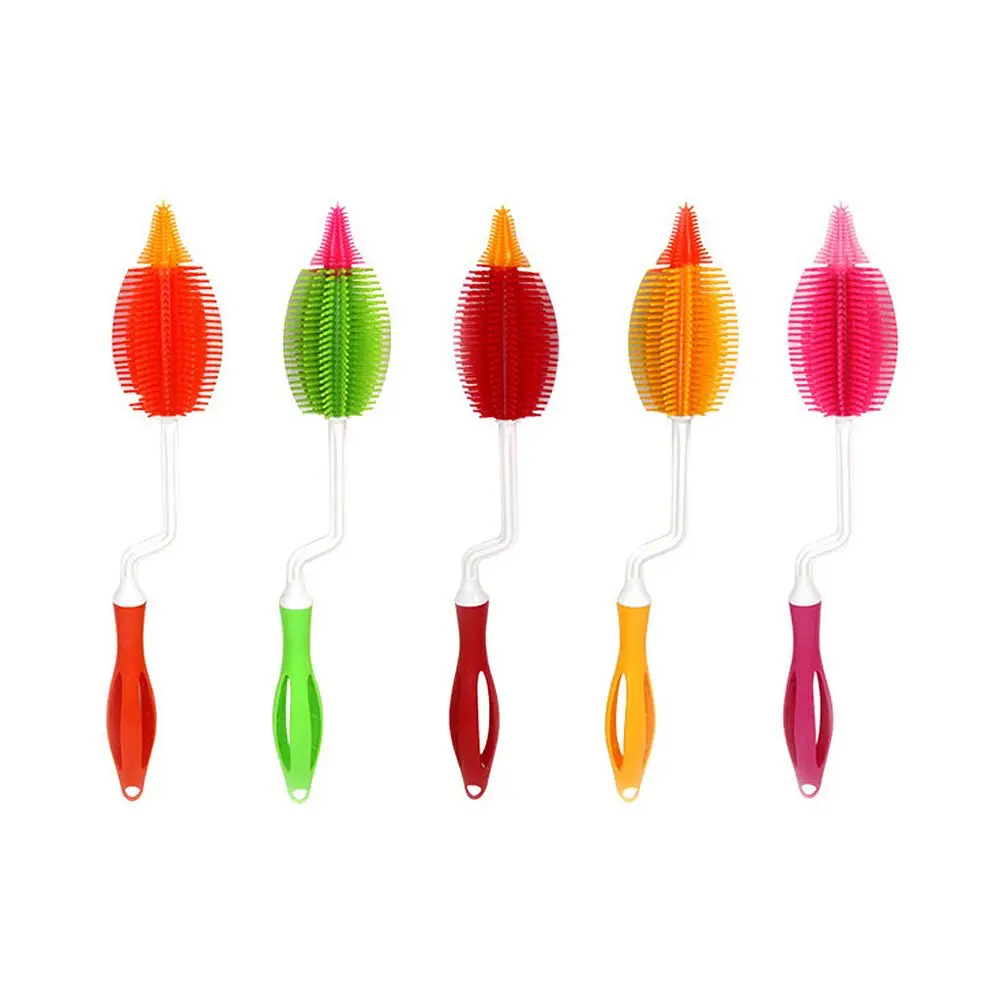 Pami repetal to way silicone brush rotating type color random