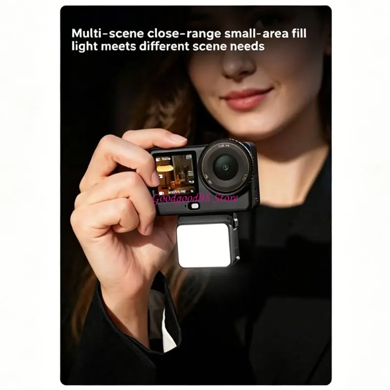 Pocket-Size Action Camera Fill Light for Vlog, Portrait and Video