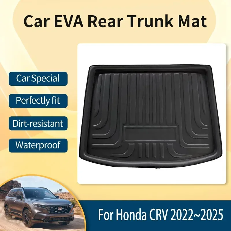 

EVA Car Rear Trunk Mats For Honda CR V CRV MK6 2022 2023 2024 2025 5seat Trunk Tray Carpet Mud Trunk Storage Pad Car Accessories