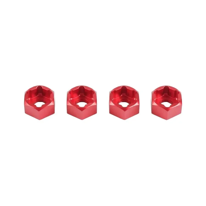 4Pcs 5mm to 7mm/12mm Hex Wheel Hub Adapters Conversion for Axial SCX24 1/24 Wheels on WPL D12 1/10 MN 1/12 RC Car Upgrade Parts