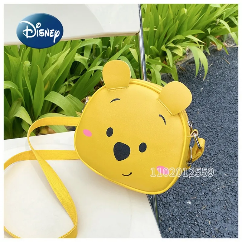 Disney Winnie The Pooh New Women\'s One Shoulder Crossbody Bag Luxury Brand Fashion Women\'s Bag 3D Cartoon Cute Girls\' Bag