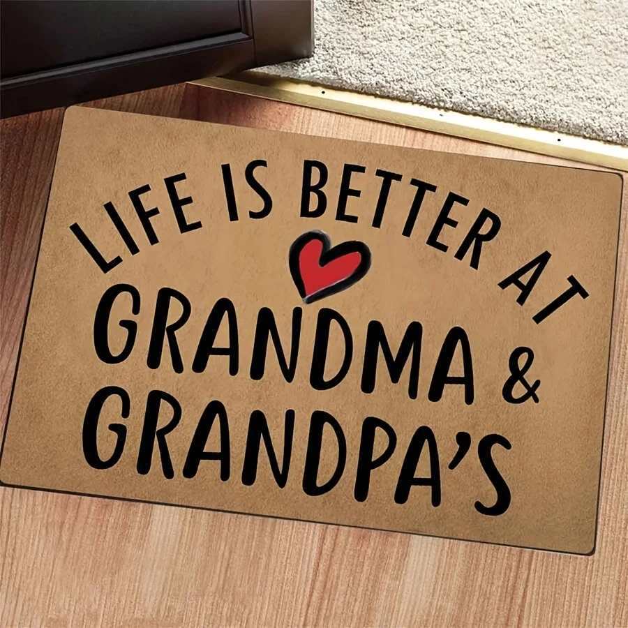 Теплые домашние нескользящие коврики, дверные коврики, коврики для крыльца, креативный текстовый дизайн, добро пожаловать друзьям и родителями, легко чистится