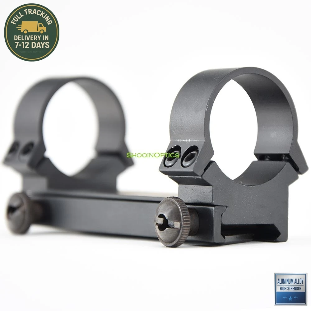 

Shooin Optics Riflescope Low Baseline 21mm Weaver Rail Mount 30mm 1.25 Inch Tube Ring