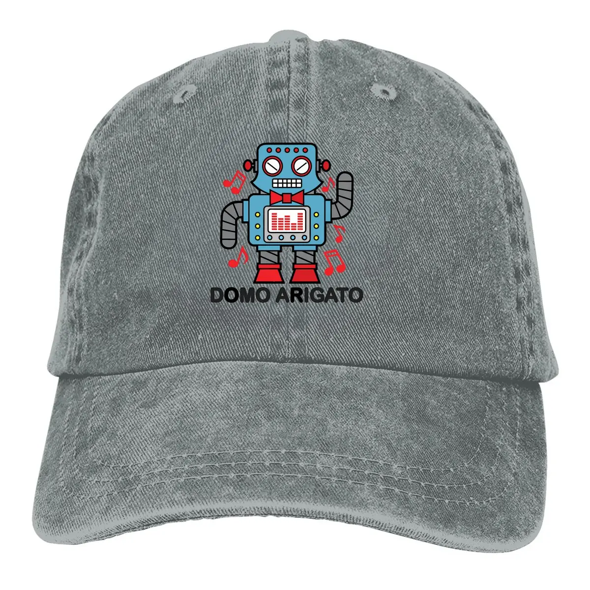 Domo Kun Cotton Multicolor Hat Peaked Women's Cap Arigato Personalized Visor Protection Hats