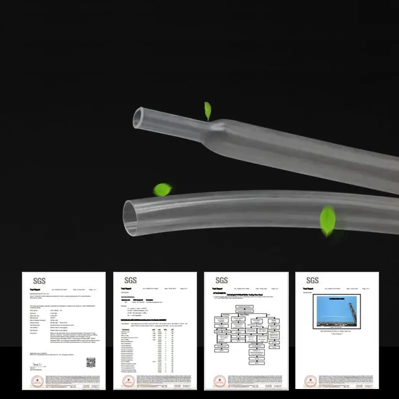 1 متر 2:1 واضح الحرارة يتقلص أنبوب ضياء 1 2 3 4 5 6 7 8 9 10 12 14 16 20 25 30 40 50 مللي متر البولي أوليفين كابل حراري كم معزول