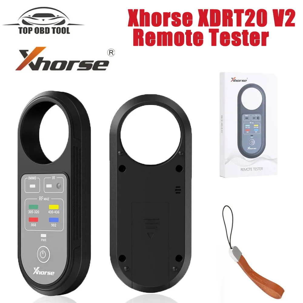 

Xhorse XDRT20 V2 Frequency Tester Infrared Signal Detection for 315Mhz 433Mhz 868Mhz 902Mhz