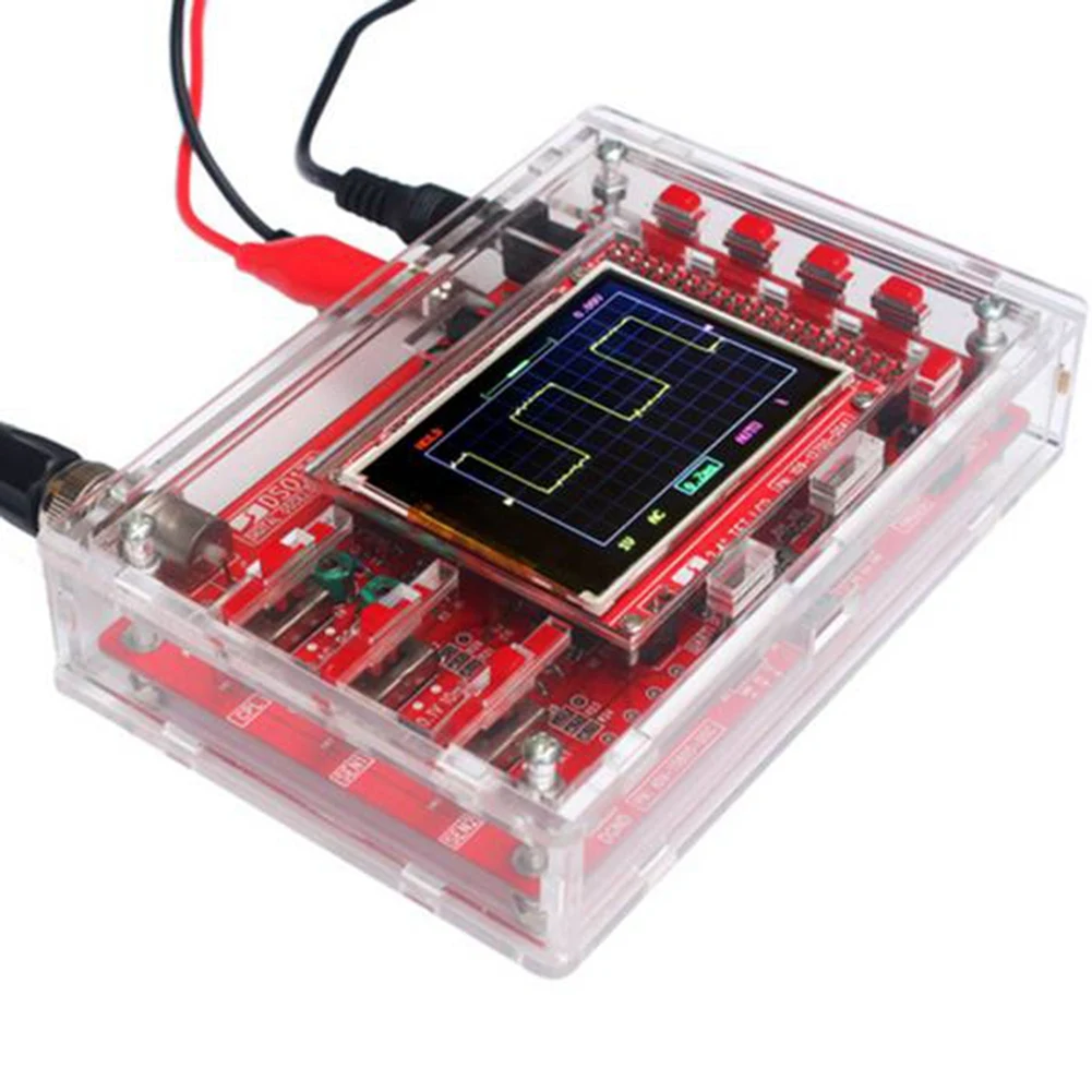 Dso138 Oscilloscope Kit Diy Learning Kit Handheld Pocket Digital Oscilloscope Kit Smd Soldering + Acrylic Diy Case