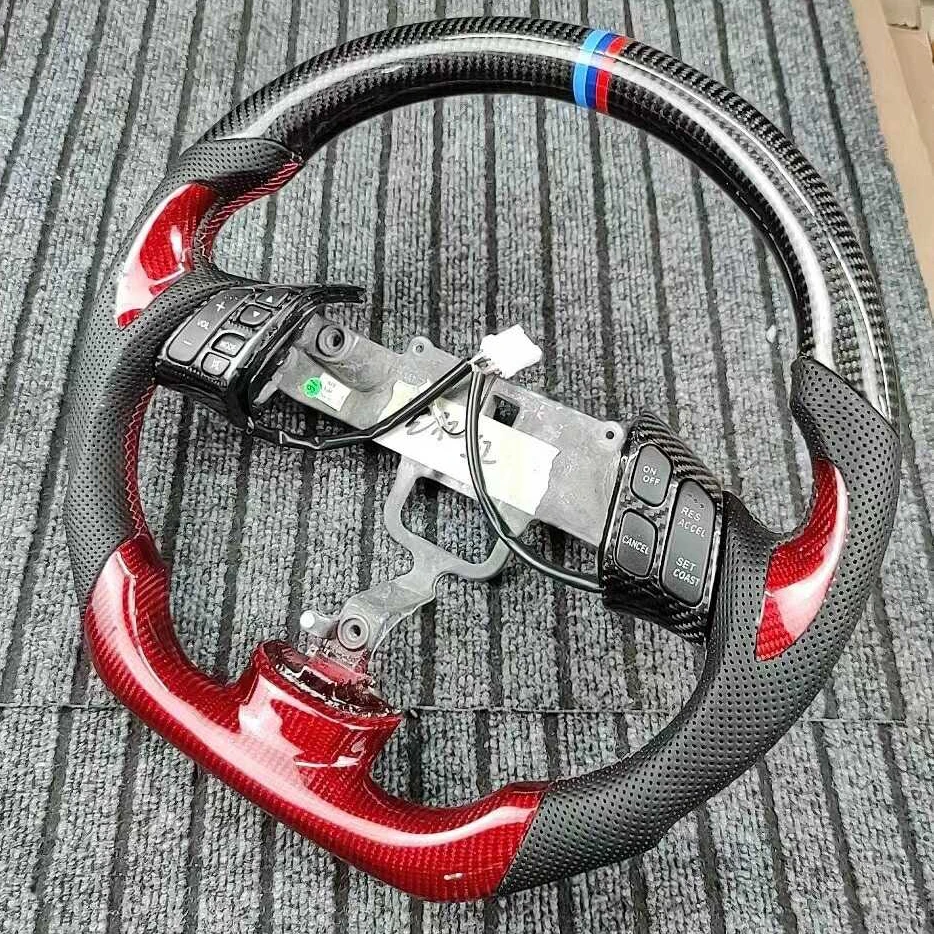 Custom Carbon Fiber Steering Wheel For Mazda 3 Mazda 5 Mazda 6 2003 2004 2005 2006 2007 2008 2009