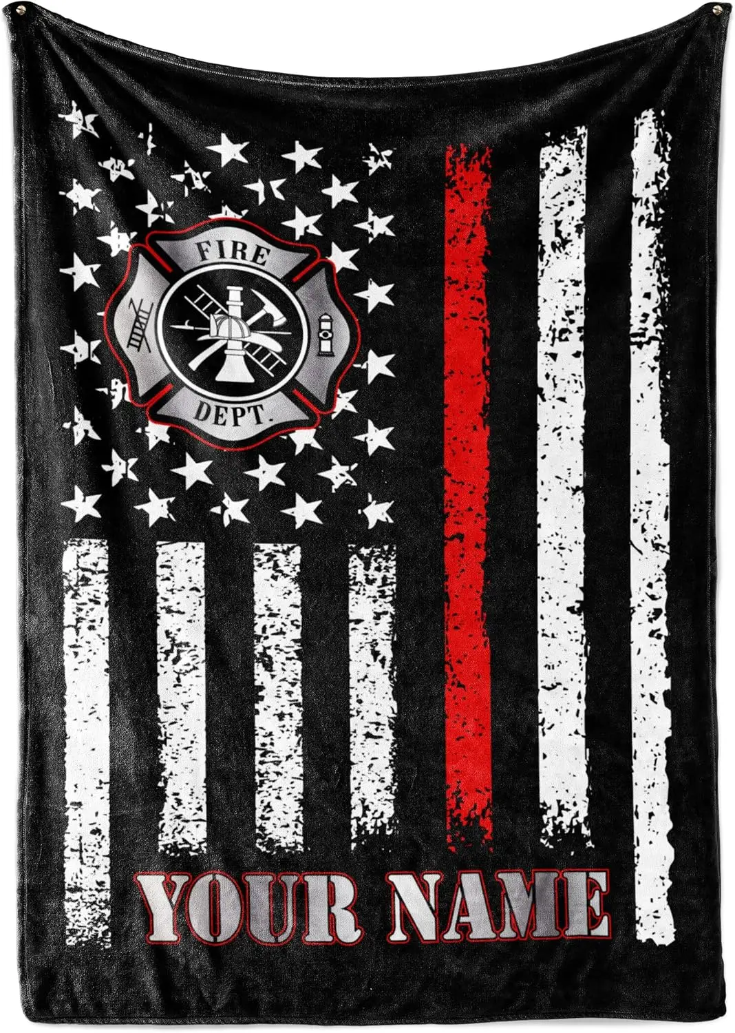 

Cozy Custom Firefighter Blanket | Personalized Toddler Bed Throw | Fireman Bedroom Decor | Soft Plush Fleece Sofa Throw | Warm