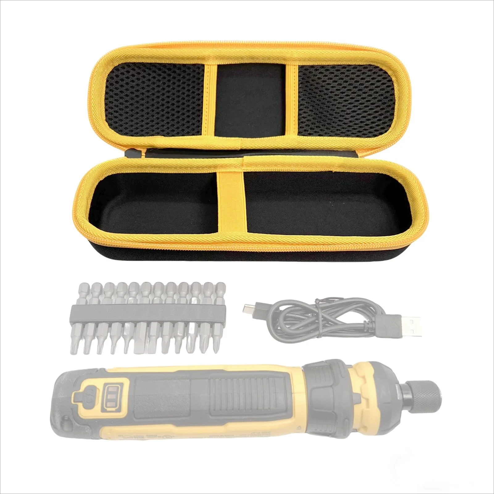 

Heavy Duty EVA Hard Shell Handle Storage Box Screwdriver Case Fit for DWHT66719 Cordless Screwdriver with Internal Pockets Carry