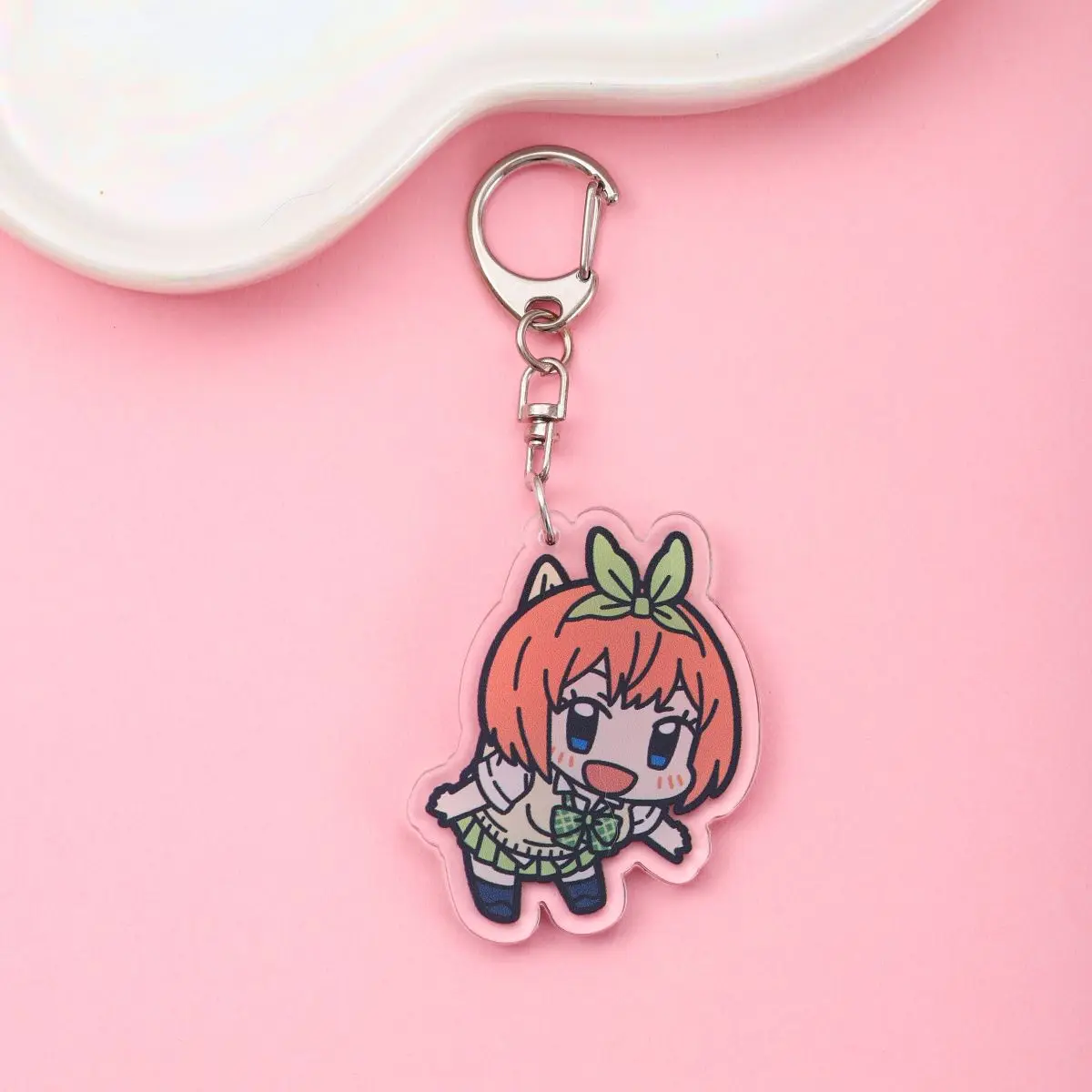 Anime The Quintessential Quintuplets Acrylic keychain accessaries Cartoon Bag Pendant Gift cute bag charm Keyring Friends Gifts