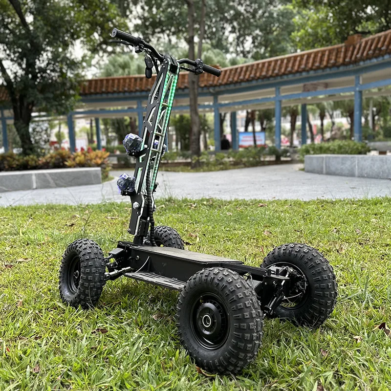 13 Inch 3000W Four wheel Off-road Electric Scooter Dual Motor Rear Drive Top Speed 70km/h Golf Scooter