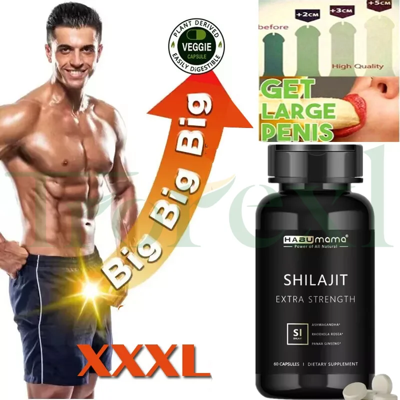 Shilajit Capsule 100% Pure Non-GMo Ondersteunt Reproductieve Gezondheid Natuurlijke Energizer