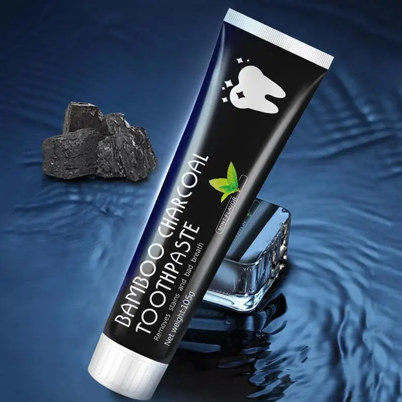 Teeth Whitening Activated Charcoal Mint Flavor Natural Toothpaste Deep Cleaning Teeth Stain Oral Care Bamboo Charcoal Toothpaste