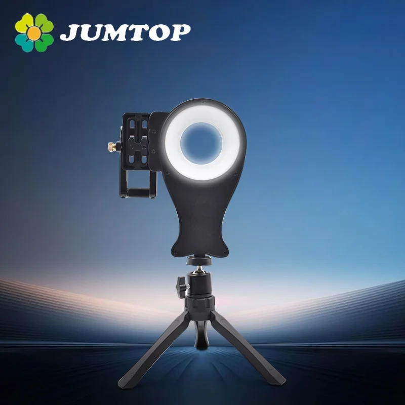 

JUMTOP Dental Photography Ring Light Adjustable Color Temperature and Brightness Intraoral Filling Lamp