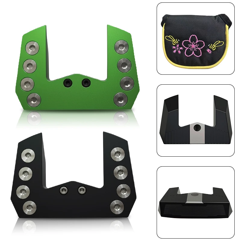 Self-balancing golf putter head, zero torque putter head, workshop custom putter head, blank, DIY horn insert putter head