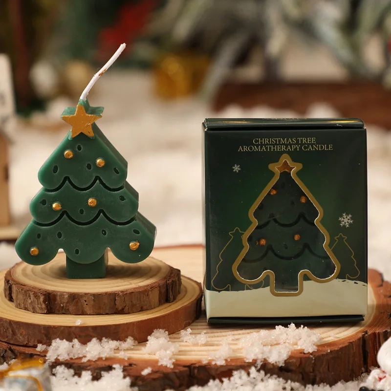 Duftkerzen, Weihnachtskerzen, Geschenkbox, Duftdekoration, Atmosphäre, kreatives Souvenir, Weihnachtsbaumkerzen