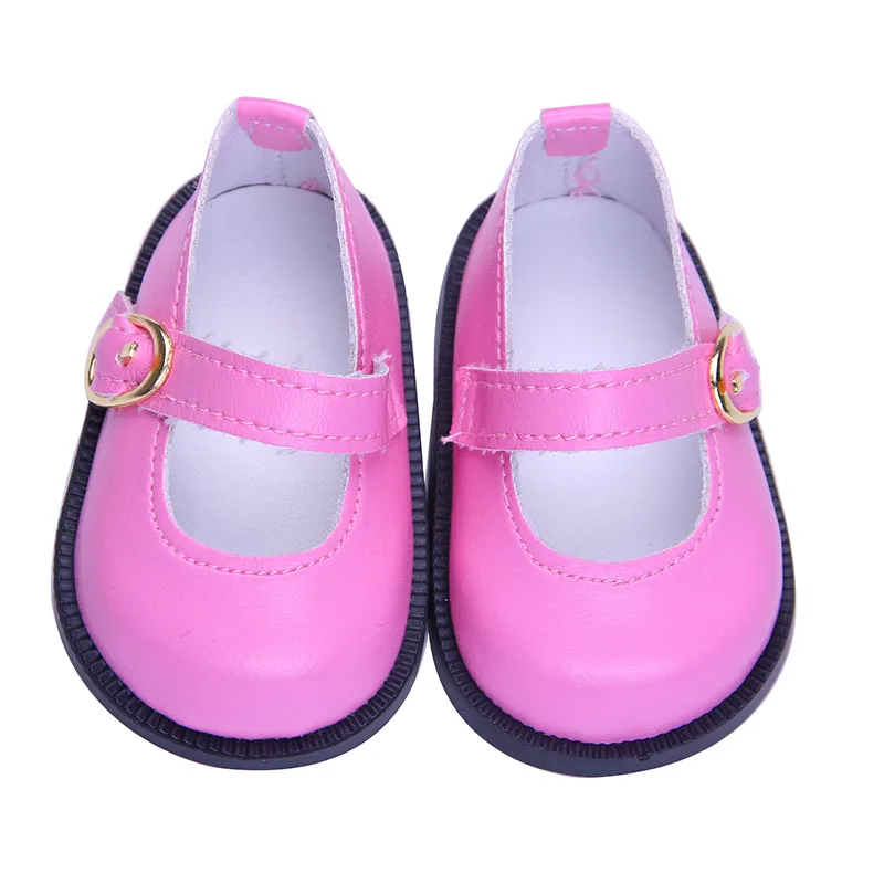 7cm Doll Shoes Kitty Canvas Leather Shoes Sneakers Fit 18 Inch American Doll&43cm Baby New Born Doll Clothes Girl`s Accessories