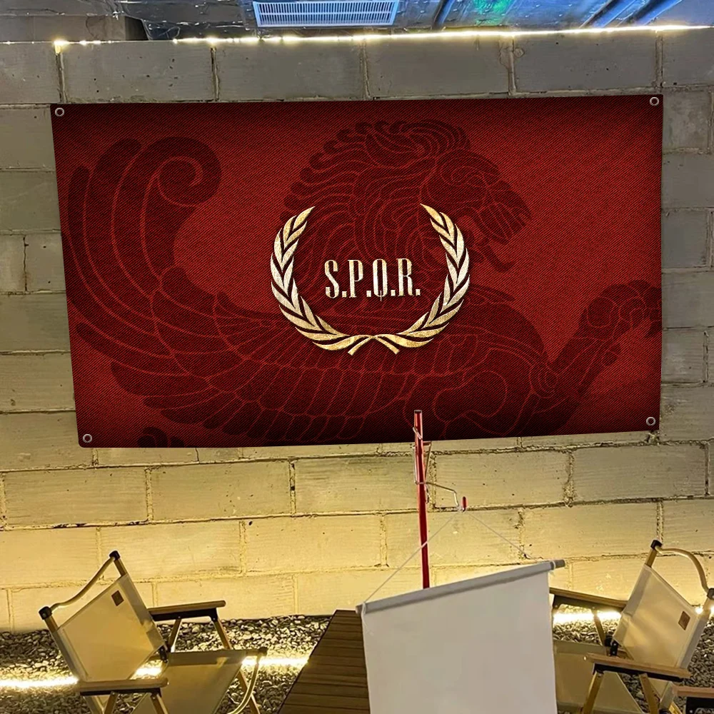 SPQR- Roman Empire Standard Shield Large Size Shop Art Promotion Advertising Booth Flag Hanging Banners