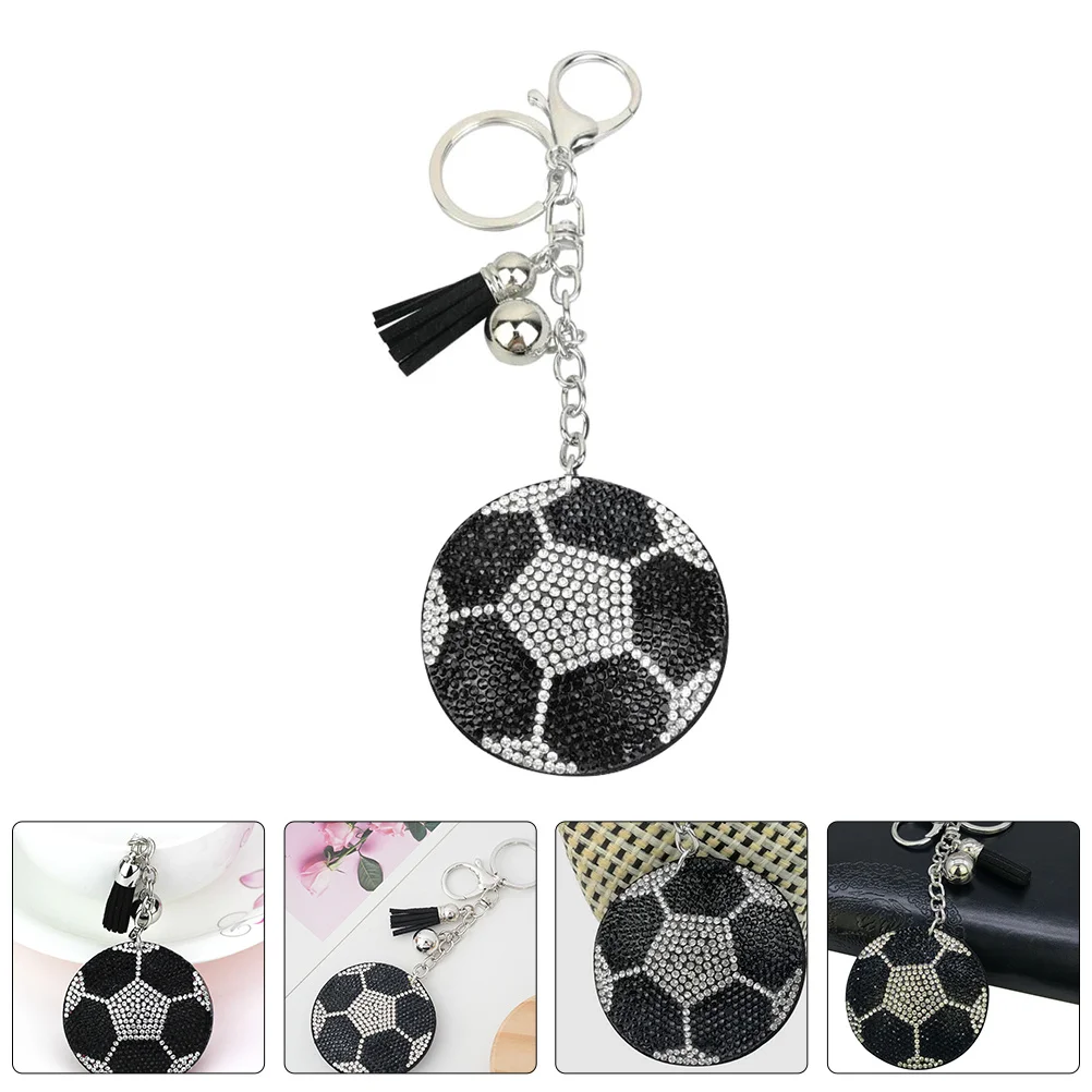 Football Keychain Ball-Shaped Sports Key Ring Mini Keychains For Bag Hanging Decor Key Pendant Small Gift