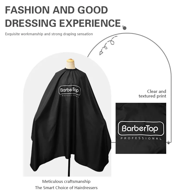 Barbershop Hairdressing Cape Waterproof Haircut Cloth Salon Layers Antistick Broken Hair Barbershop Professional Accessory Tools