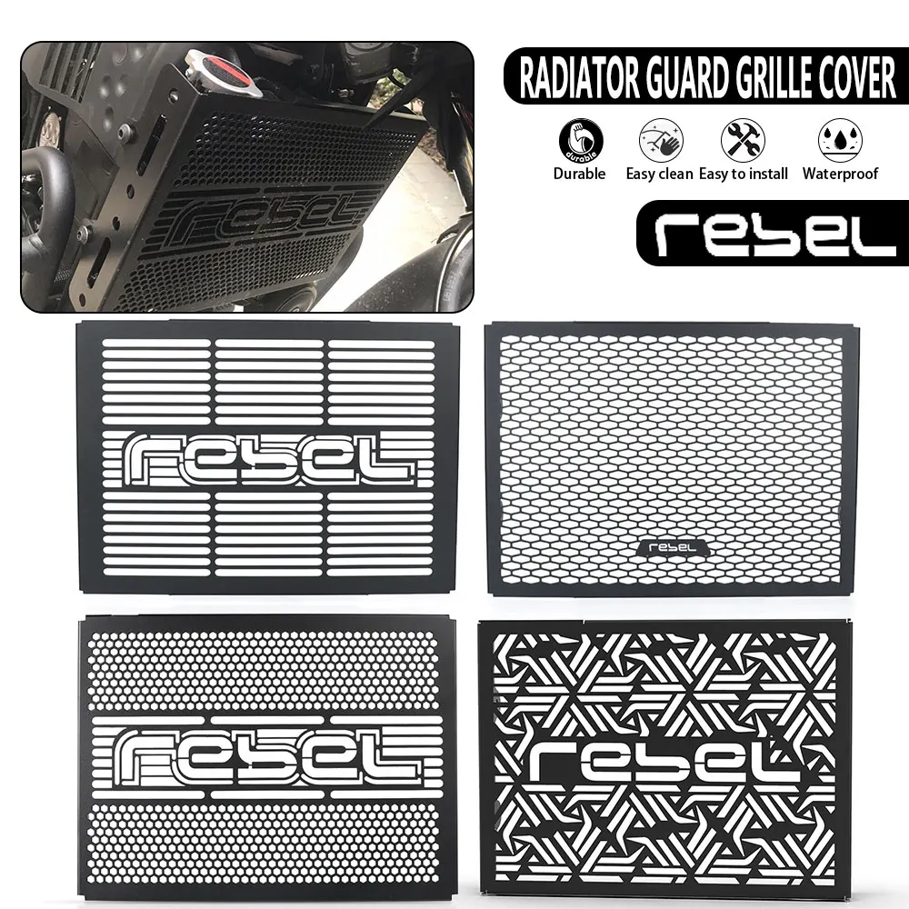 

For HONDA REBEL CMX500 CMX/CM 500/300 2017~2025 2024 2023 CMX300 CM300 CM 500 Motorcycle Radiator Guard Grille Cover Protector