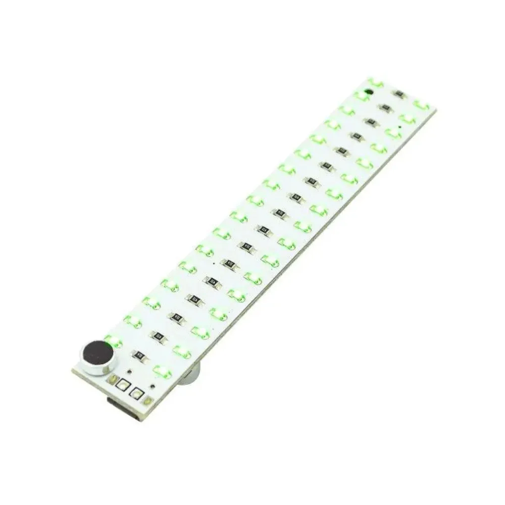 2*17 LED USB Mini Voice Control Audio USB Music Spectrum Light Flash Volume Level Indicator LED for MP3 Amplifier